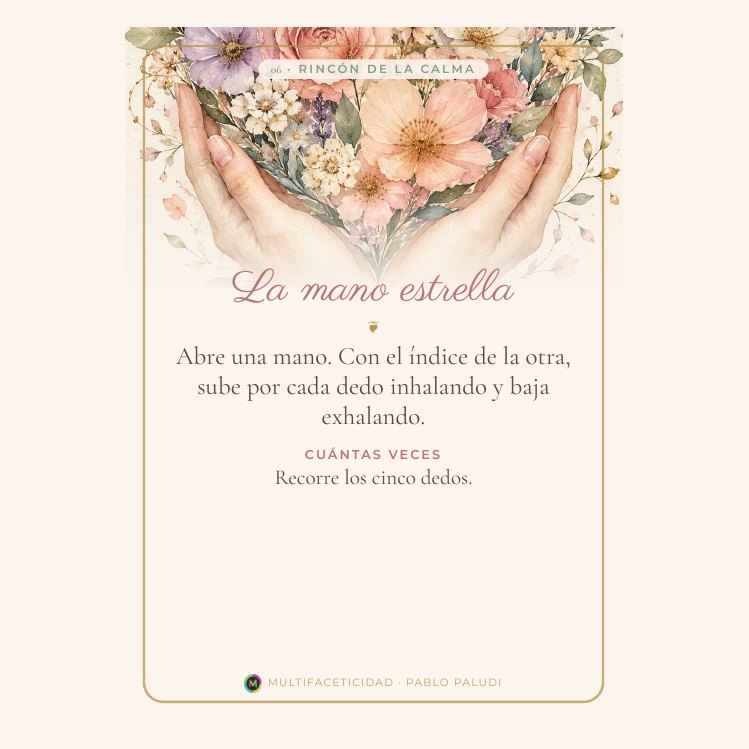 Tarjeta La mano estrella