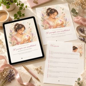 Kit 50 prompts con sensibilidad en una tablet